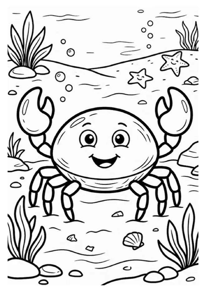Desenhos para colorir fundo do mar para imprimir e colorir - imagem 10